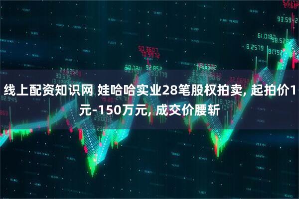 线上配资知识网 娃哈哈实业28笔股权拍卖, 起拍价1元-150万元, 成交价腰斩