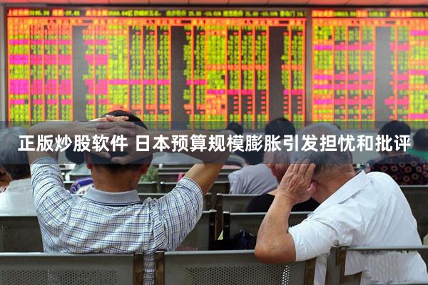 正版炒股软件 日本预算规模膨胀引发担忧和批评